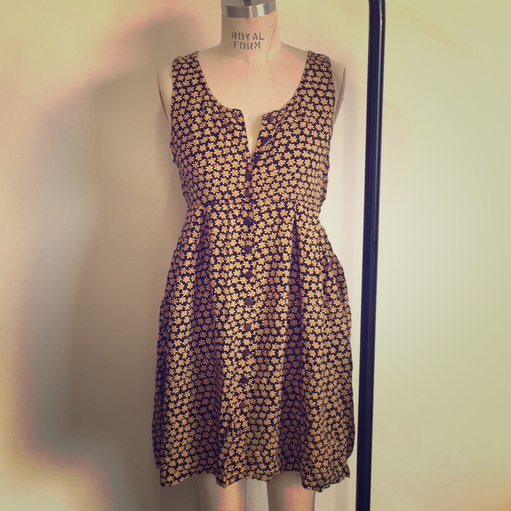 90s flower print dress